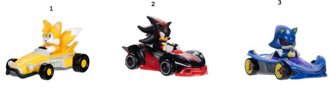 Jakks Pacific Sonic Όχημα Sonic W.9 1:64-3 Σχέδια (428034)