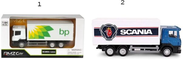 UF RMZ City-D/C F/W Scania Container Truck Φόρτηγο 1:64 (144002)