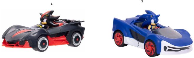 Jakks Pacific Sonic Φιγούρα 2.5'' With Rev Up Racer-2 Σχέδια (428234-V2)