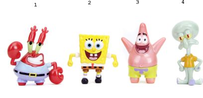 Jada Spongebob Φιγούρες 2.5'' W.1-4 Σχέδια (253251040)