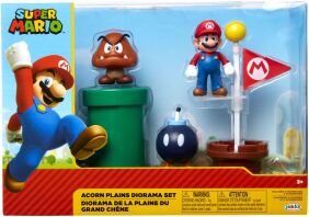 JP Nintendo Φιγούρα 2.5" Super Mario Acorn Plains Diorama Set (85987)