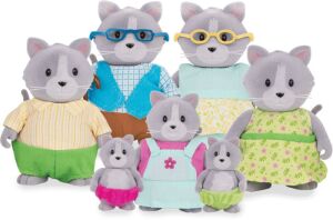 Li'l Woodzeez Σετ Cat Family With Grandparents (WZ6530Z)