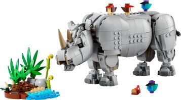 LEGO Creator 3in1 Wild Animals: Majestic Rhino With Birds (31171)