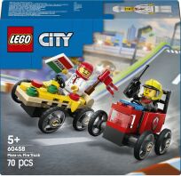 LEGO® City Pizza vs. Fire Truck Race Car (60458)