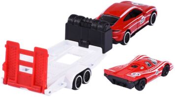 Majorette D/C Αυτοκίνητο Porsche Race Trailer 19cm-3 Σχέδια (212053112)