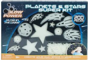 TMT Πλανήτες & Αστέρια Super Kit 200Τμχ Glow In The Dark (W917G/200A-1)