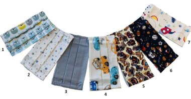 Μάσκα Βαμβακερή-18 Σχέδια (00010)