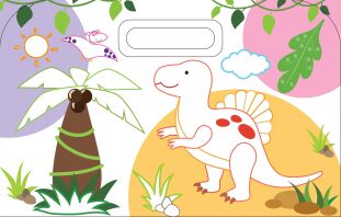 Βαλιτσάκι Με Αυτοκόλλητα Και Ζωγραφική 2-Δεινόσαυροι (2298)