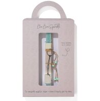 Λαμπάδα Δερμάτινο Μπρελόκ Επάργυρη Στρατιωτική Ταυτότητα 4.2cm (ML26057)