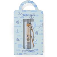 Λαμπάδα Δερμάτινο Μπρελόκ Επάργυρη Πυξίδα 2.1cm (ML26061)