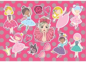 The Littlies Κορίτσι Μπλοκ Ζωγραφικής 23X33 40 Φύλλων Με Αυτοκόλλητα Στένσιλ-2 Σχέδια-1 Τμχ (000647087)