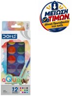Doms Νερομπογιά 23mm 12 Χρώματα (000080550)