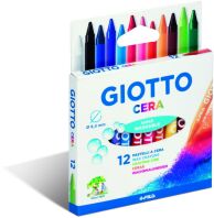 Giotto 12 Κηρομπογιές Cera 9cm (281200)