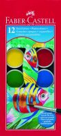 Faber Castell Νερομπογιές 30mm 12Τμχ (12306251)