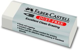 Faber Castell Γόμα Dust Free Μεγάλη Λευκή-1Τμχ (12306279)