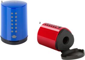 Faber Castell Ξύστρα Mini Grip-2 Χρώματα (12309323)