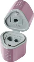 Faber Castell Ξύστρα Τριπλή Grip Trio Ροζέ Shadow-1Τμχ (12310298)
