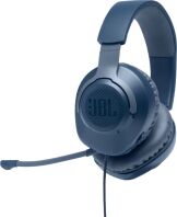 JBL Quantum 100 Ακουστικά Gaming Over-Ear Blue (JBLQUANTUM100BLU)