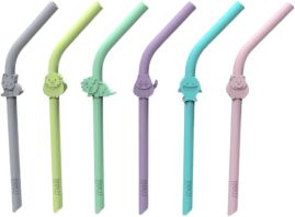 Melii Καλαμάκι Σιλικόνης Πολλαπλών Χρήσεων 6Τμχ (MEL18100)