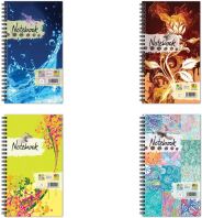 Μπλοκ Σπιράλ Πλάγιο Fancy Νο3 Ριγέ 50 Φύλλων 4 Σχέδια-1Τμχ (Σ0192)