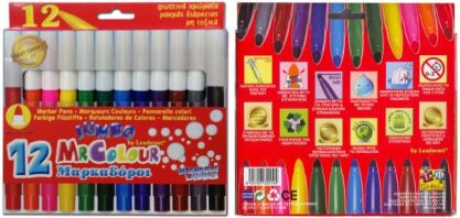 Μαρκαδόροι Χονδροί Mr Color-12 Χρώματα (Σ0301)