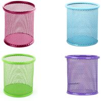 Μολυβοθήκη Συρμάτινη Κυλινδρική Fluo 4 Χρώματα-1Τμχ (Σ8204)