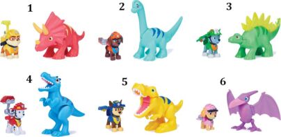 Paw Patrol Κουταβο-Ήρωες Με Δεινόσαυρο-Dino Resque - 6 Σχέδια (6058512)