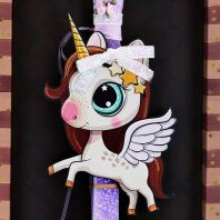 Λαμπάδα Μονόκερος Wings (LA23039C)