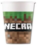 Ποτήρια Minecraft Χάρτινα 200ml 8Τμχ (95442)