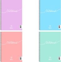 Salko Τετράδιο Notebook Σπιράλ 17x25cm 2 Θεμάτων 60 Φύλλων 4 Σχέδια-1Τμχ (6312)