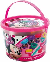 Minnie Κουβαδάκι Με 4 Βαζάκια Πλαστελίνης & Εργαλεία-3 Σχέδια (1045-03571)