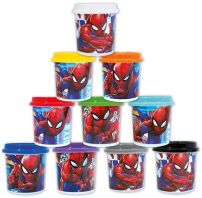 Spiderman Μονό Βαζάκι Πλαστελίνης-10 Σχέδια-1 Τμχ (1045-03623)