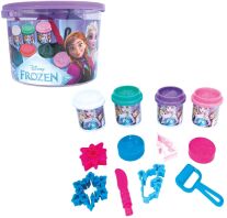 Frozen Κουβαδάκι Με 4 Βαζάκια Πλαστελίνης Και 8 Εργαλεία (1045-03628)