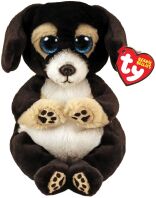 Λούτρινο Beanie Bellies Σκύλος Μαύρος 15cm (1607-40700)