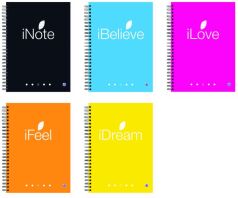 A&G Τετράδιο Inotes Σπιράλ A4 4 Θεμάτων 120 Φύλλων-1Τμχ (15108)