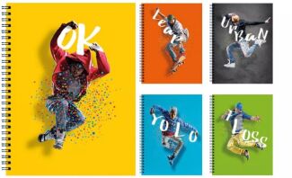 A&G Τετράδιο Boys Σπιράλ 17x25cm 4 Θεμάτων 120 Φύλλων 5 Σχέδια-1Τμχ (32080)