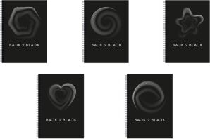 Τετράδιο Back 2 Black Σπιράλ Α4 3 Θέσεων 90 Φύλλων-5 Σχέδια-1Τμχ (32091)