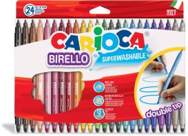 Carioca Birello 24 Μαρκαδόροι Fine & Maxi Λεπτοί (41521)