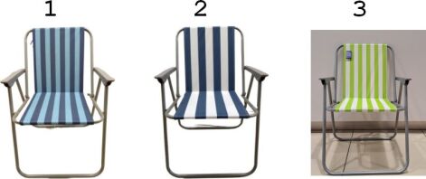 Καρέκλα Παραλίας 53X47X39/76cm-3 Χρώματα (03.CH-B041)