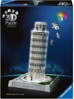 Ravensburger Πάζλ 3D Κεκλιμένος Πύργος Της Πίζας-Νυχτερινή Έκδοση 216Τμχ (12008028)