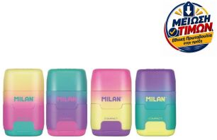 Milan Γόμα-Ξύστρα Διπλή Compact Sunset-4 Σχέδια (325-00115-4721116)