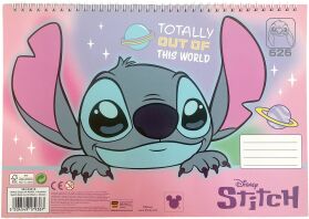 Stitch Μπλοκ Ζωγραφικής Α4 Και Stickers (342-03416)