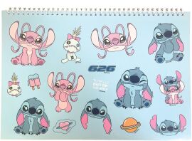 Stitch Μπλοκ Ζωγραφικής Α4 Και Stickers (342-03416)