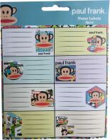 GIM Ετικέτα 4Τμχ Paul Frank-2 Σχέδια (775-28346)