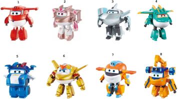 Super Wings Electric Heroes Transforming 15cm-8 Σχέδια (780200)
