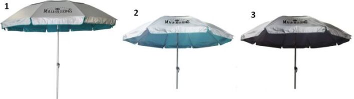 Ομπρέλα Ηλίου Maui Αντιανεμική 220/8-29/32mm Polyester-3 Χρώματα (1560)