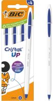 Bic Στυλό Cristal Up Μπλε-4Τμχ (524178)