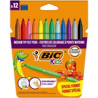 Bic Μαρκαδόροι Ζωγραφικής Kids Couleur 10+2 (920294)