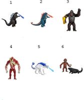 Godzilla X Kong Φιγούρα 15cm-6 Σχέδια (MN303000)