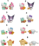 Hello Kitty Σετ 2 Φιγούρων-8 Σχέδια (HKT06000)